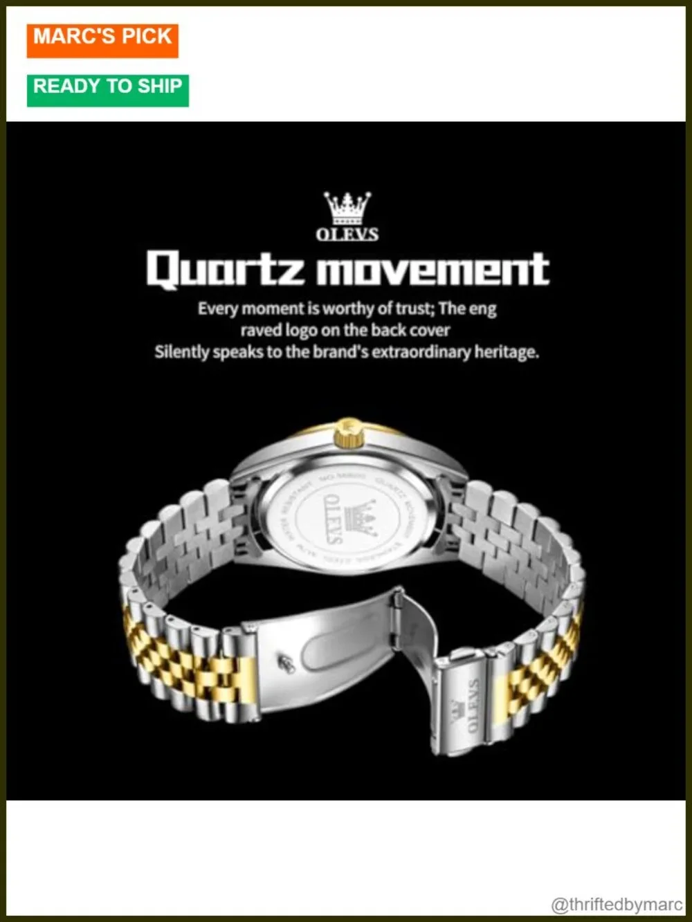 OLEVS Men Dress Watch Stainless Steel Luminous Date Quartz